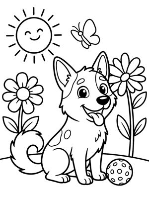 Printable: Foxy's garden